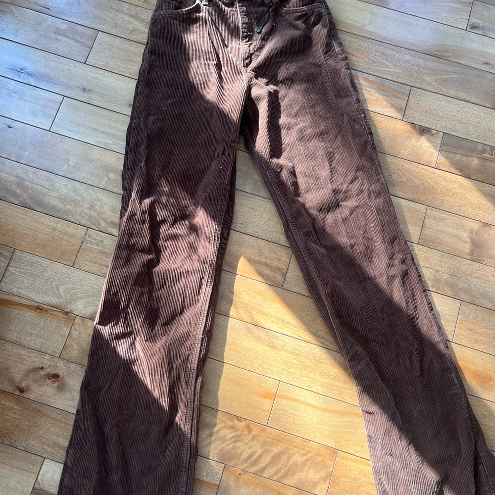 Brown Corduroy Women's Pants